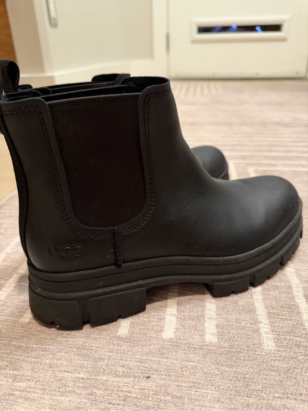 UGG Black Compact Chelsea Lug Boots